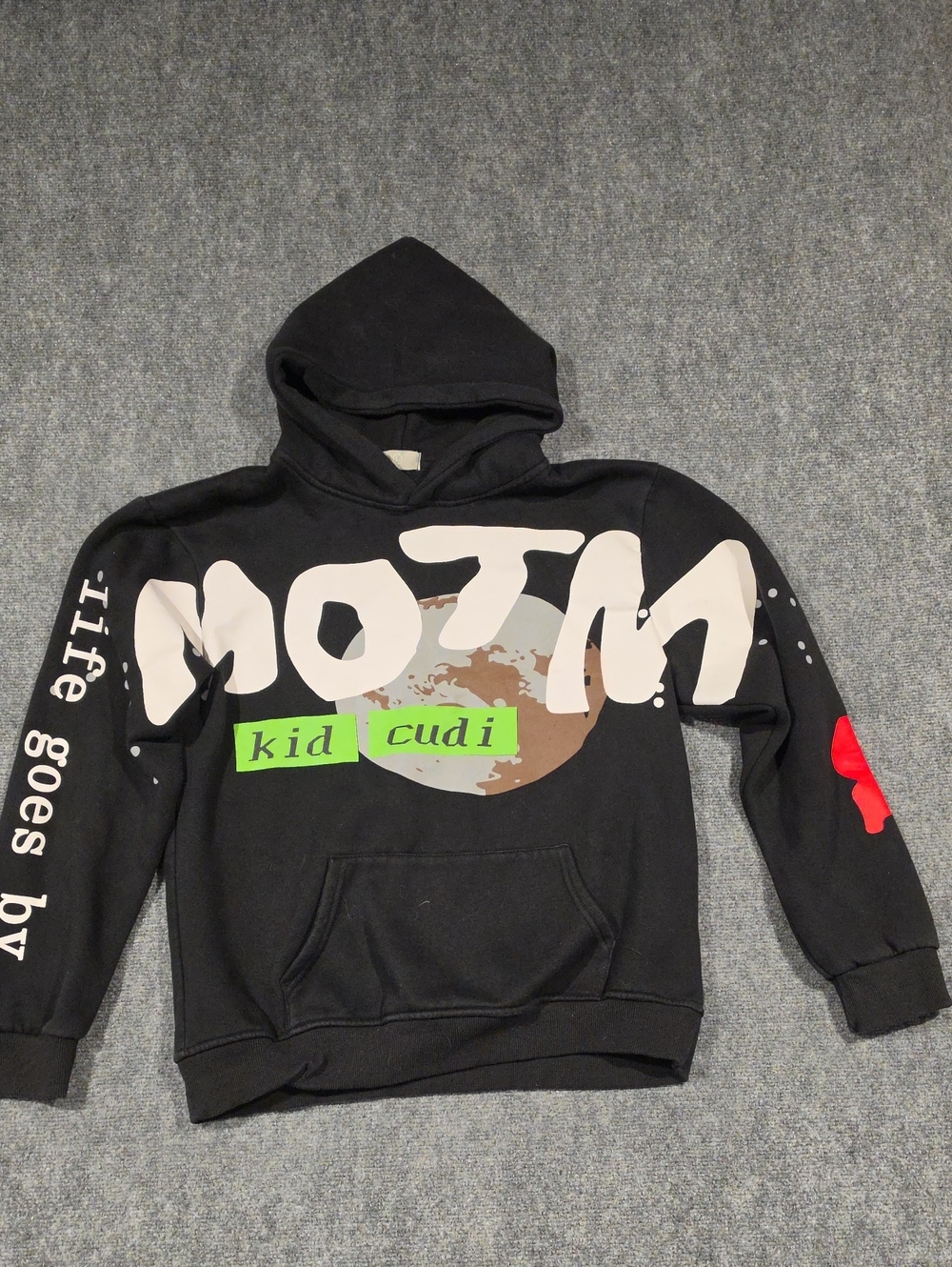 lululemon athletica Black MOTM Graphic Hoodie with Green Accents